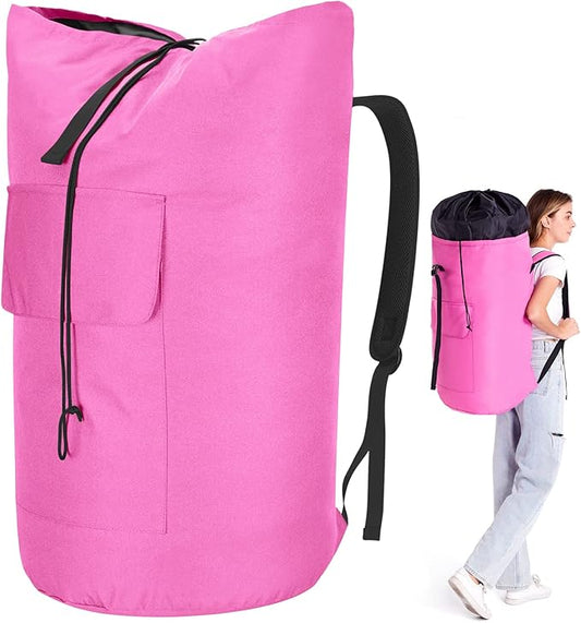 Laundry Bag 115L, College Dorm Room Essentials, Extra Large Laundry Bag with Straps, Heavy Duty Laundromat Bag, Large Laundry Backpack, Laundry Hamper Backpack for College, Dirty Clothes Bag for Dorm