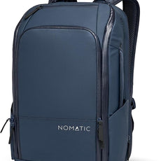 NOMATIC Travel Pack - 20L Water Resistant Laptop Bag - TSA-Ready Expandable Navy Backpack