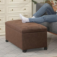 Joveco Storage Ottoman Bench 35