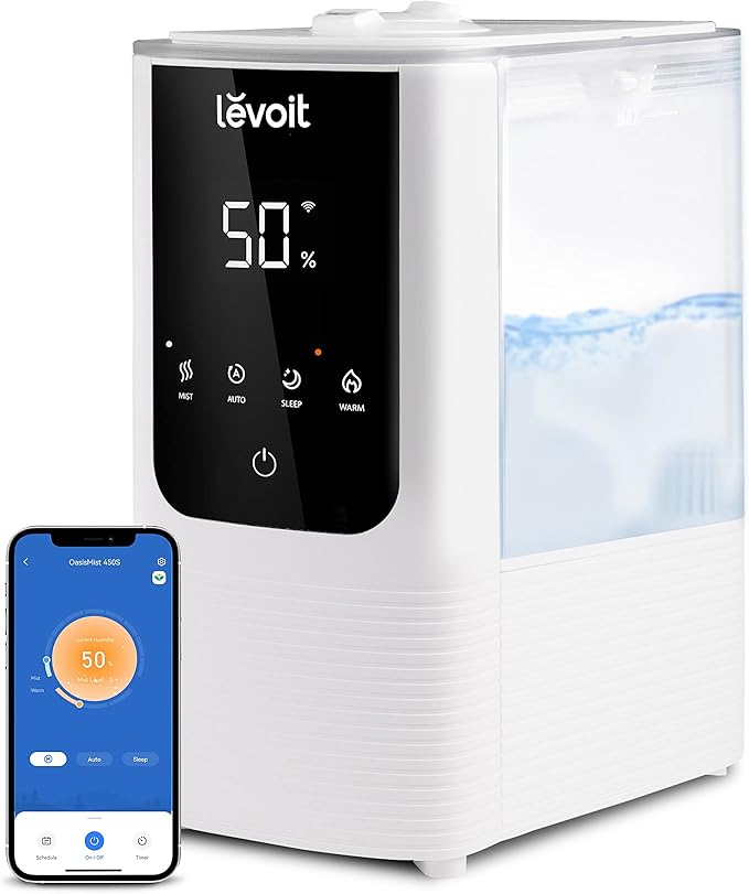 LEVOIT OasisMist Smart Cool and Warm Mist Humidifiers & Aroma Pads 16 Pack, Humidifier Replacement Filters & Humidifier Replacement Filters 10-Pack