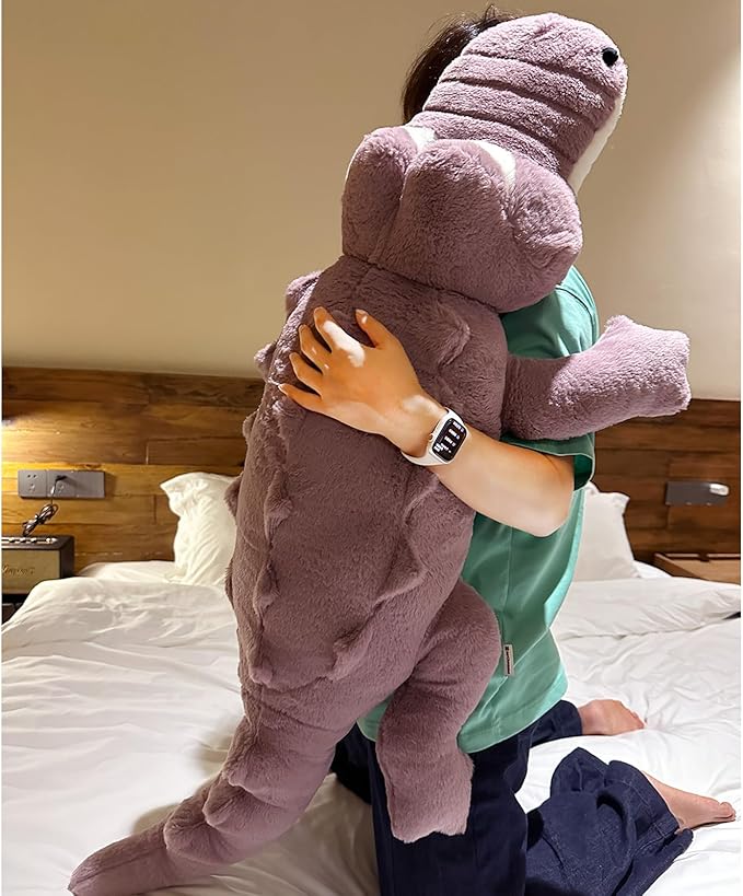Hofun4U Alligator Plush Pillow, 46 inch Alligator Stuffed Animal, Home Decor Christmas Valentine’s Birthday Gift for Boys Girls Adults Kids (Purple)