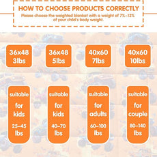 yescool Truck Car Weighted Blanket 10 Pounds Twin Cooling Weighted Lap Blanket, Heavy Blanket for Sleeping, Weighted Throw Blanket Gift for 80-110lbs, 48