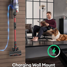 Ultenic Cordless Vacuum Cleaner, 550W/50Kpa, 60Mins Runtime, 180°Bendable Wand, Anti-Tangle Brush, Stick Vacuum Cordless with Charging Dock, Handheld Vacuum for Pet Hair/Carpet/Floor/Car, U16 Flex