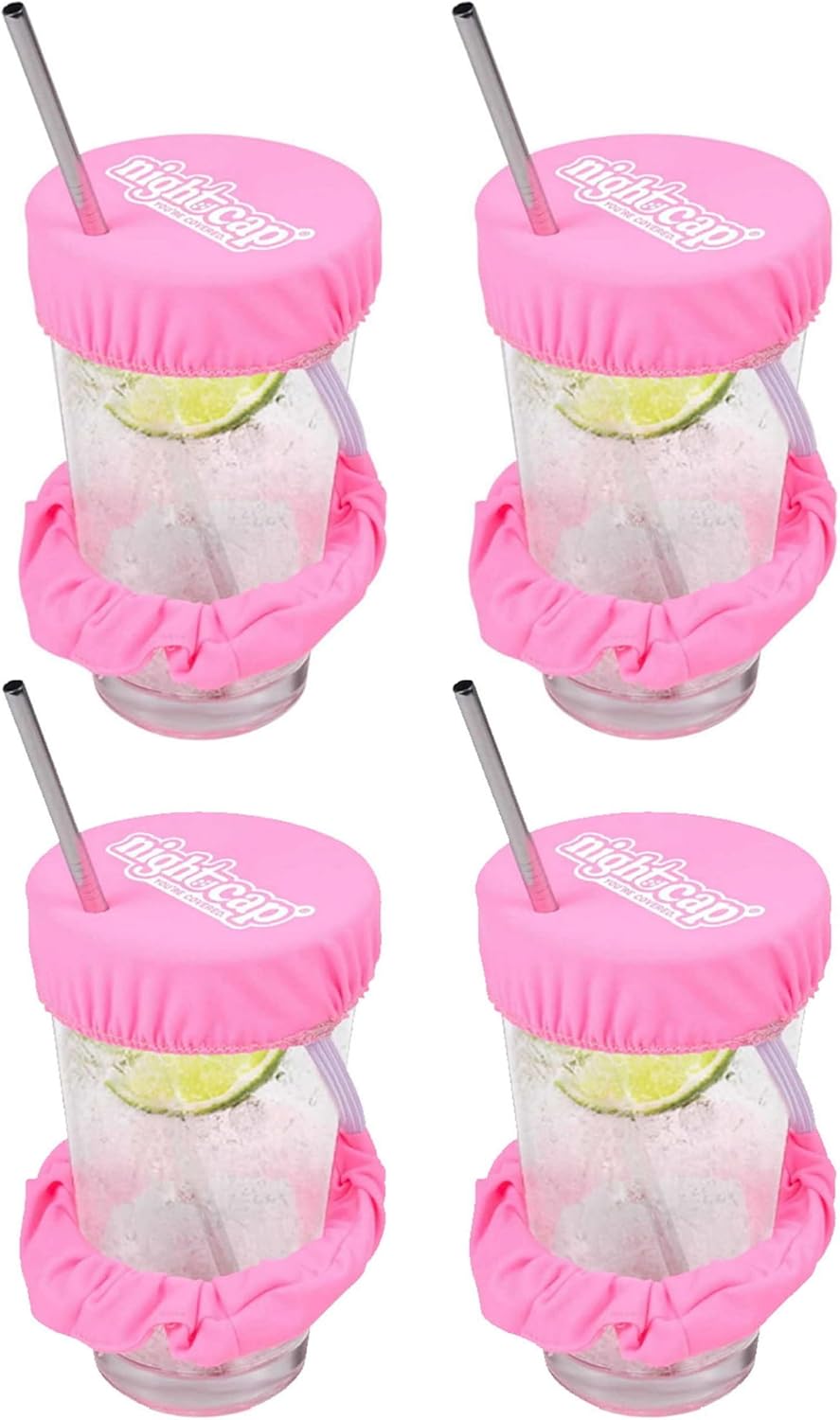 NightCap Drink Cover Scrunchie, Anti Spiking Drink Protector, Reusable Cup Cover for Bars, Festivals, Concerts, College Parties & Travel, Hidden Drink Safety Cover for Women, Shark Tank, Hair Tie