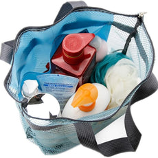 Mesh Shower Caddy Bag Portable Hanging Toiletry and Bath Organizer with Zipper for Travel, Gym, Camping, College Dorms, Beach