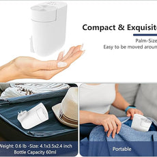 Plug-in Wall Diffuser | Waterless Essential Oil Aroma Diffuser | Portable Mini Home Scent Machine for Large Room | Aromatherapy Kit with 100ml Oil & Refill Bottle | White | Gift