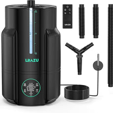 6L/1.59Gal Humidifier for Plants, Reptile Fogger Mister with Precise Temp & Humidity Probe/Expandable Hose, Smart Humidifier for Grow Tent, Mushroom, Houseplants, Reptile Tank 24H Timer