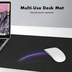 YSAGi Double-Sided Desk Pad, Leather Desk Mat, Eco Cork Desk Pad Protector, Large Mouse Pad for Desk, Waterproof Desk Blotter Pad, Desk Writing Pad for Office Work/Home(23.6