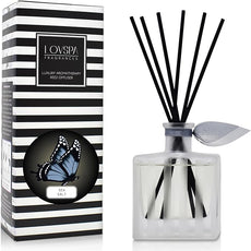LOVSPA Reed Diffuser Set, Sea Salt Scented Oil Diffuser with Sticks, Home Fragrance Accessories for Bathroom Shelf Decor, Aroma Diffusers for Home or Office Desk, USA Made
