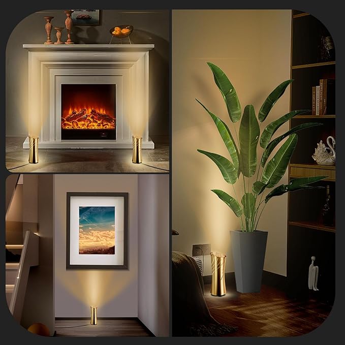Uplighting Indoor Floor Can Light, 2700K to 6500K Up Lights Indoor with Remote & Timer, 3 Color Temperatures Accent Lighting Spot Lights Indoor for Home Plant Picture, 5.9ft Cord, 1 Pack