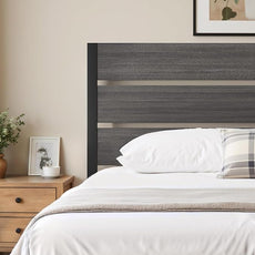 Queen Bed Frame with Headboard and Footboard, Metal Platform Bed Frame with Under Bed Storage, All-Metal Support System, No Box Spring Needed, Easy Assembly,Vintage Grey