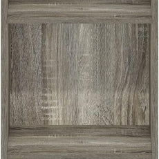 Furinno LUDER Book Shelf, 3-Tier Modern Bookshelf, Bookcase with 1 Door Storage Cabinet, 9.3 x 12 x 31.5, for Living Room, Bedroom, Home Office, French Oak