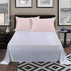 ALASKA BEAR Silk Pillowcase Envelope Closure, 22 Momme 100 Percent Mulberry Silk Pillow Slip Foldover Design, Washable and NO Zipper, King(1, Pink)