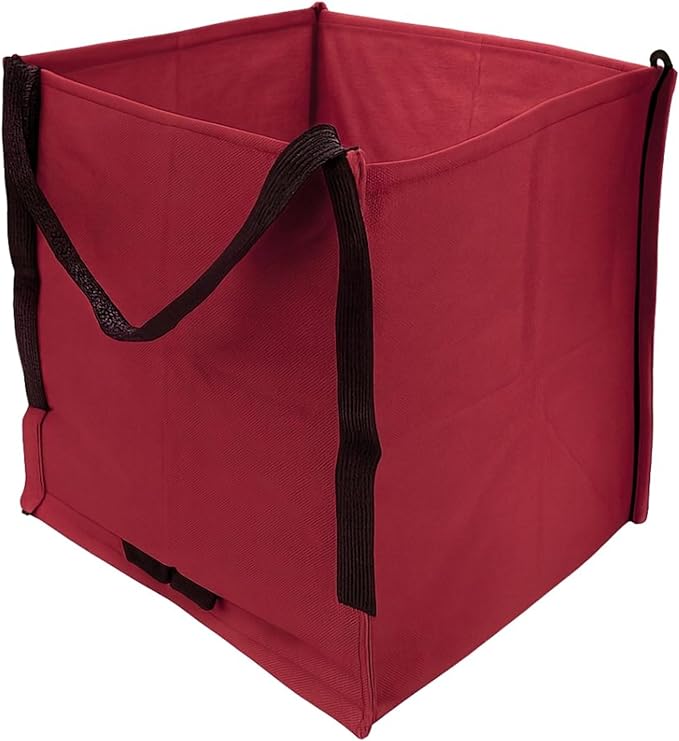 DURASACK Heavy Duty Storage Tote Bag 22-Gallon Rugged Woven Polypropylene Moving Bag, Reusable Self-Standing Design, Holds up to 500 Pounds, Single, Red