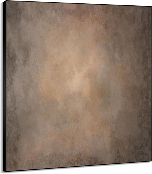 36"x36" Large Framed Wall Art - Abstract Brown and Gray Tones (Frame Assembly Required)
