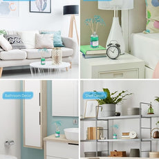 MIZZEO Reed Diffuser Set, Clean Linen 6.76 fl oz Highly Scented Room Diffuser Home Fragrance Essential Oil Reed Flower Diffuser, House Bedroom Office Decor & Gifts