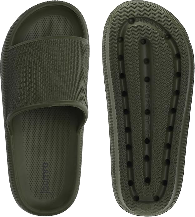 Joomra Pillow Slippers for Women and Men Non Slip Quick Drying Shower Slides Bathroom Sandals | Ultra Cushion | Thick Sole