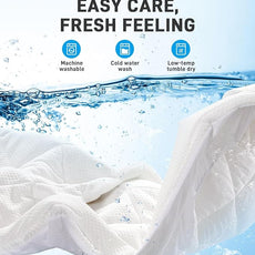 PERLECARE 4 Inch Dual Layer Twin Mattress Topper for Pressure Relief, 2.5 Inch Cooling Egg Crate Gel Memory Foam Plus 1.5 Inch Pillow Top Cover, Medium Firm with Deep Pocket