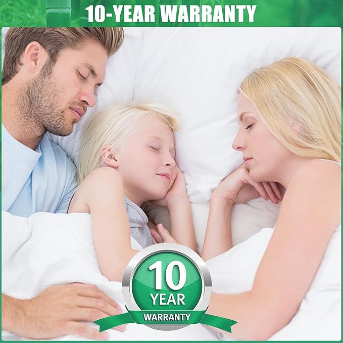 Waterproof Mattress Protector Queen Size, Viscose Cooling Breathable Mattress Cover, Fitted Deep Pocket Mattress Pad Cover Stretches up to 22 Inches, Noiseless Soft Bed Cover