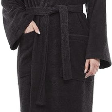Arus Women's Hooded Classic Bathrobe Turkish Cotton Robe with Full Length Options