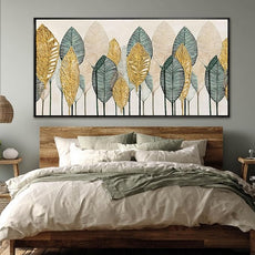 CHUDANHAO Vintage Wall Decor Gold Foil Wall Art Abstract Home Decorations Textured Artwork for Walls 24