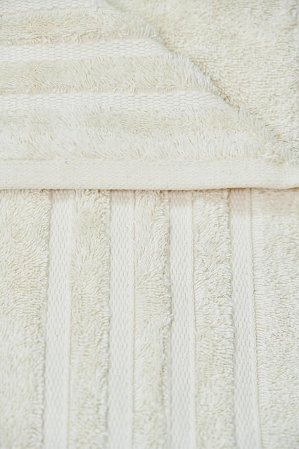 Luxury Bath Sheets, 2 Piece Extra Large Bath Sheets (40x65 Inches), Highly Absorbent, Quick Dry, Premium, and Plush Bath Sheets, 100% Organic Turkish Cotton Towels for Bathroom (Beige)