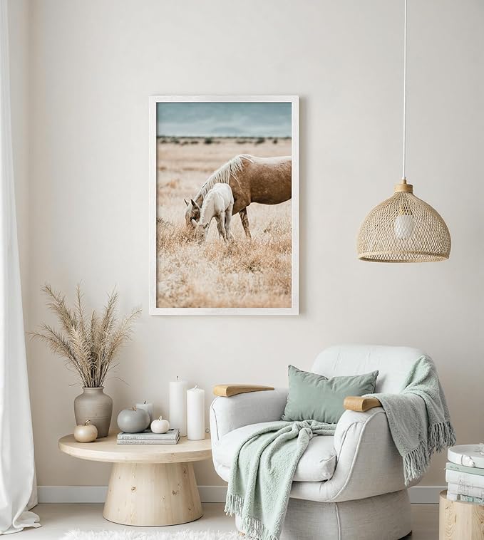 20x30 Frame Set of 3, Rustic White Wood Grain 20x30 Poster Frame for Gallery Wall Mounting (3 Pack,White)