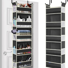 Over The Door Hanging Organizer 5-Shelves and 10 Side Pockets, Over The Door Storage for Bathroom and Bedroom, Back of Door Organizers for Baby Accessories and Kid's Toys (13