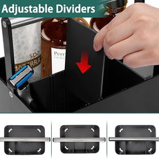 Black Shower Caddy Portable: Plastic Bathroom Caddy Countertop,Cleaning Caddy Organizer with Handle,Utility Hard Shower Basket Storage Tote for Toiletry,College Dorm Room Essential for Guys/Men