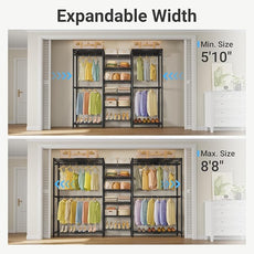 VIPEK X3 Plus Large Expandable Closet Rack Adjustable from 5'10