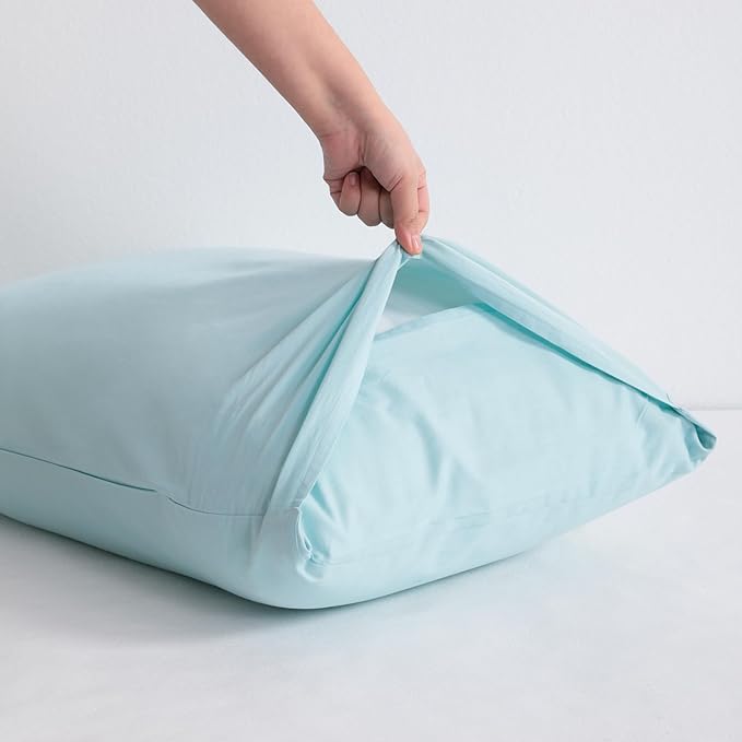 NTBAY Cotton Body Pillowcase - Envelope Closure 20x54 Pillowcase, Breathable and Soft Bed Pillow Case, Aqua