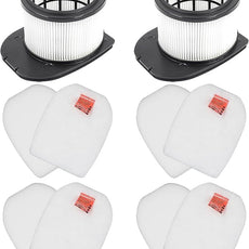 10 Pack Filter Replacement for Shark IZ862H Stratos Cordless Vacuum, Compatible with Shark IZ862H Upright Vacuum Include 2 Pack Filter, 4 Pack Foam Filters & 4 Pack Felt Filters Kit, White