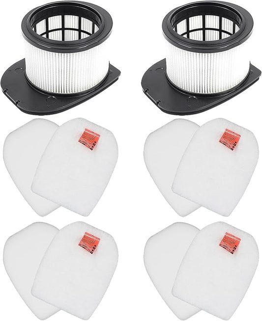 10 Pack Filter Replacement for Shark IZ862H Stratos Cordless Vacuum, Compatible with Shark IZ862H Upright Vacuum Include 2 Pack Filter, 4 Pack Foam Filters & 4 Pack Felt Filters Kit, White