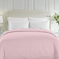 California Design Den Full/Queen Duvet Cover Only - Premium 400 Thread Count, Natural 100% Cotton Duvet Covers Queen, Soft Sateen Weave, Button Closure and Corner Ties - Pink