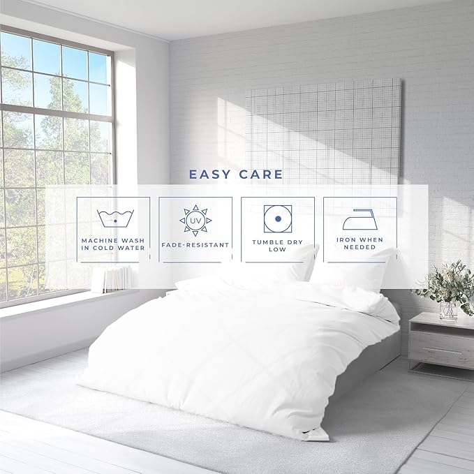 Kotton Culture 3 Pc Duvet Cover Queen Size/Full Size Set-100% Egyptian Cotton Sateen 600 Thread Count Ultra Soft Premium Durable Comforter Cover Zipper Closure & Corner Ties- (White, 90" X 90")