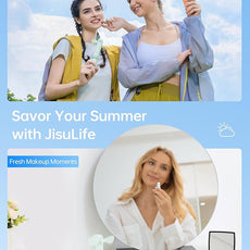 JISULIFE Handheld Mini Fan, 3 IN 1 USB Rechargeable Portable Fan [12-19 Working Hours] with Power Bank, Flashlight, Pocket Design for Travel/Summer/Concerts/Lash, Gifts for Women(Green)