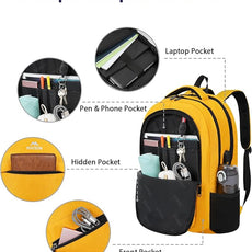 MATEIN 17 Inch Travel Backpack, Water Resistant Commute Work Carryon Bag with USB Charging Port & Luggage Sleeve, Fashion Large College Laptop Daypck, Warm Gifts Backpack for Men Women