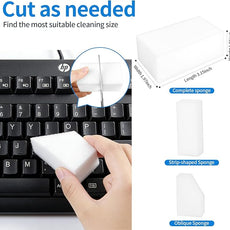 100-Pack Magic Cleaning Sponges Eraser, Multi-Functional Melamine Sponge Foam Cleaning Pads for Household Kitchen Bathroom Furniture Bathtub Sink Cleaning Kitchen Dish Sponge, 3.1