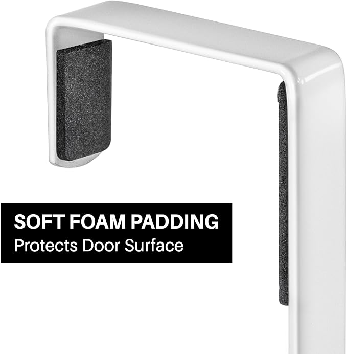 LYNK Professional® Home™ Over Door Hooks Rack - 10 Hook Over Door Hanger - Over Door Towel Rack - Hanging Towels or Clothes - for Bathroom, Bedroom or Laundry Room – Lifetime Ltd. Warranty - White