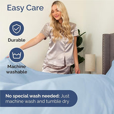 Twin XL Size 3 Piece Sheet Set - Comfy Breathable & Cooling Bed Sheets Set - Hotel Luxury Bedding for Women, Men, Kids, Teens, Boys & Girls - Deep Pockets, Soft and Wrinkle Free - Oeko-Tex - Sky Blue