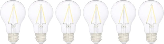Amazon Basics A19 LED Light Bulbs 40 Watt Equivalent, Daylight White(5000K), Energy Efficient 3.5W, Non-Dimmable, 10,000 Hour Lifetime, 6 Count (Pack of 1)