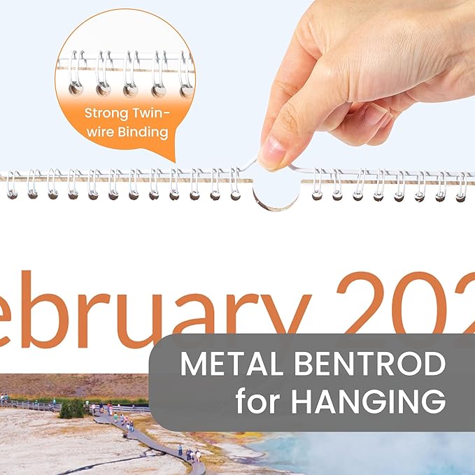 SUNEE 2026 Wall Calendar Extra Large 17"x27", 21 Month from October 2025 to June 2027, Vertical Extra Large Monthly Calendar 2026-2027 for Wall, Beaches