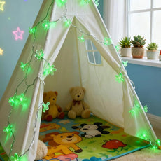 USB Battery Operated Flower String Lights, 10ft 30LED Fairy Cherry Blossom Light with Timer, Decorative Artificial Floral Lamp Indoor Bedroom Dorm Classroom Party Christmas Birthday Decor (Green)