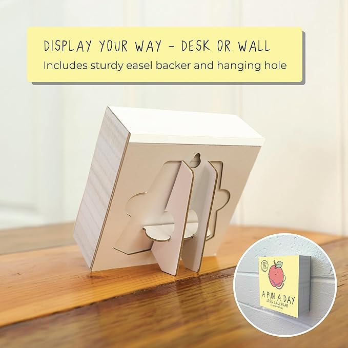 Rockdoodles 2026 Punny Day-to-Day Calendar | Funny Daily Desktop Calendar Christmas Stocking Stuffer Gift for Home or Office, Daily Tear Off Pages With New Puns | A Pun A Day by Rockdoodles