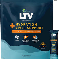 UpWellness LTV Liver Hydration Packets - Electrolytes Powder Packets for Instant Hydration - Physician-Formulated for Whole-Body Wellness - Zero Added Sugar - 30 Packets - Delicious Citrus Flavor