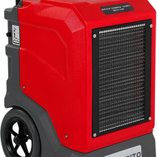 MOUNTO 310 Pints LGR Commercial Dehumidifier with Built-In Pump and Drain Hose – Portable, Heavy-Duty Dehumidifier with Wheels for Basements, Garages, Home, and Job Sites (Red)