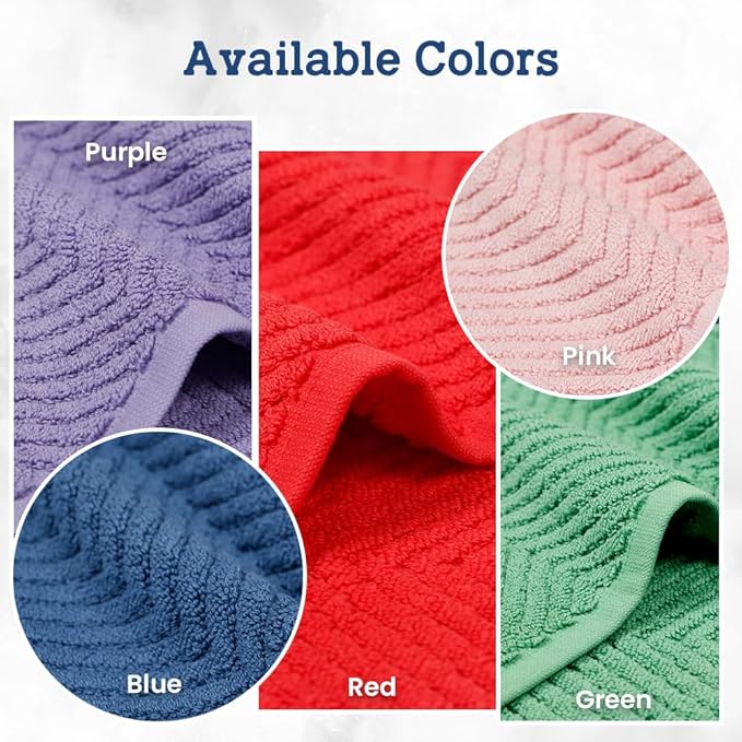 Casa Lino 100% Cotton Bath Mat Set of 2 (NOT A Rug) - 34" x 22" Bathroom Floor Towels - Machine Washable, Soft, Highly Absorbent & Quick Dry Bath Floor Towel (Blush)