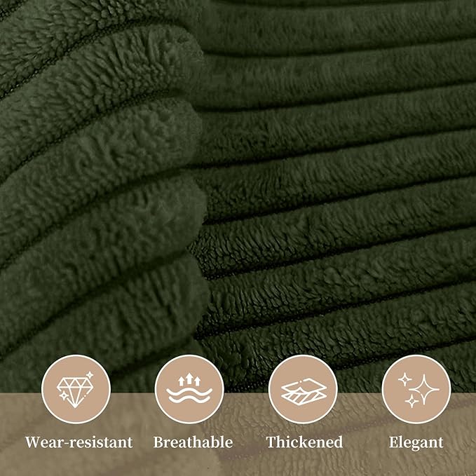 Sasttie Headboard Pillow King, Wedge Pillow Headboard for Sitting Up in Bed, Back-Rest Support Triangular Cushion for Reading - Features Removable Washable Cover, Olive Green