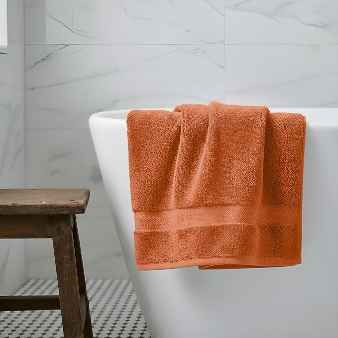 Delara Organic Cotton Luxuriously Plush Bath Sheet Pack of 4 | GOTS & OEKO-TEX Certified | Premium Hotel Quality Towels | Feather Touch Technology|650 GSM Long Staple|Soft, Quick Dry & Ultra-Absorbent