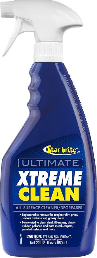 STAR BRITE Ultimate Xtreme Clean - High-Performance All-Surface Cleaner Degreaser, Ideal for Aluminum, Fiberglass, Plastic, Chrome, Stainless, Leather, and Rubber Surfaces